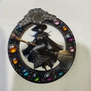 Witch Pendant Wiccan Celestial Ornament